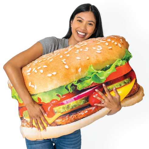 Juicy Cheeseburger Pillow