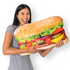 Juicy Cheeseburger Pillow