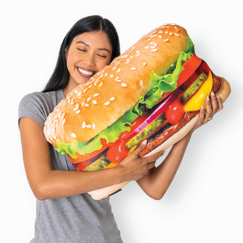 Juicy Cheeseburger Pillow